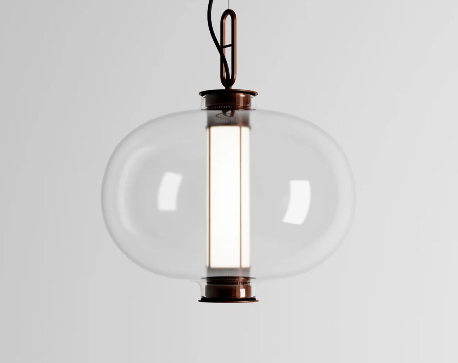 Mid-Century moderno Neri & Hu Bai T Ma Ma Lampada a Sospensione Per Pararachilna in vendita