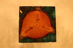 Table d'appoint Neri Cube Crystal Clear Resin End Table