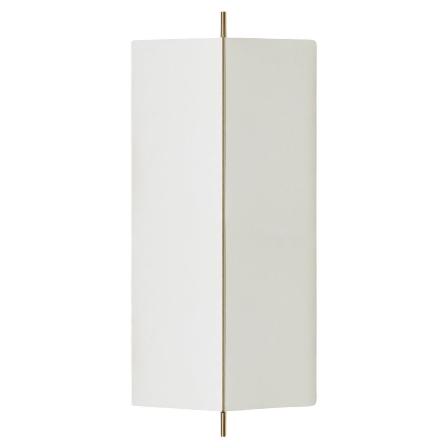 Neri 
Hu 3T09 Bronze Structure and Ivory Fabric 1 Module Wall Lamp for Cassina