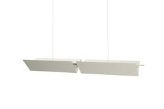 Neri & Hu 3T09 Bronze Structure and Ivory Fabric 2 Modules Lamp for Cassina
