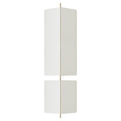 Neri 
Hu 3T09 Bronze Structure and Ivory Fabric 2 Modules Wall Lamp for Cassina