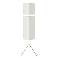 Neri 
Hu 3T09 Bronze Structure and Ivory Fabric Floor Lamp for Cassina