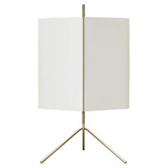 Neri 
Hu 3T09 Bronze Structure and Ivory Fabric Table Lamp for Cassina