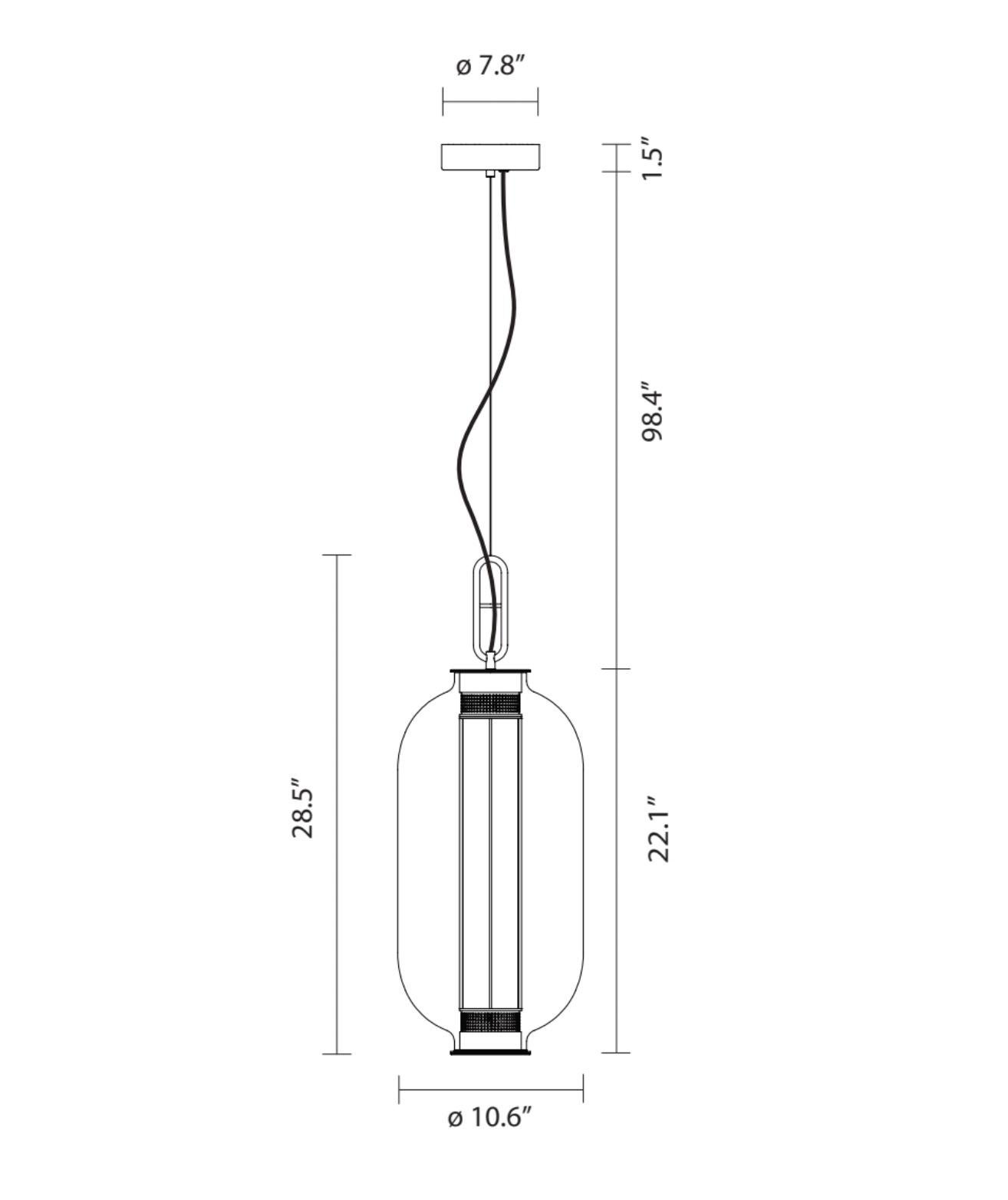 Neri & Hu BAI T BA BA Bronze - Braunglas-Glasdiffusor für Parachilna (Moderne der Mitte des Jahrhunderts) im Angebot