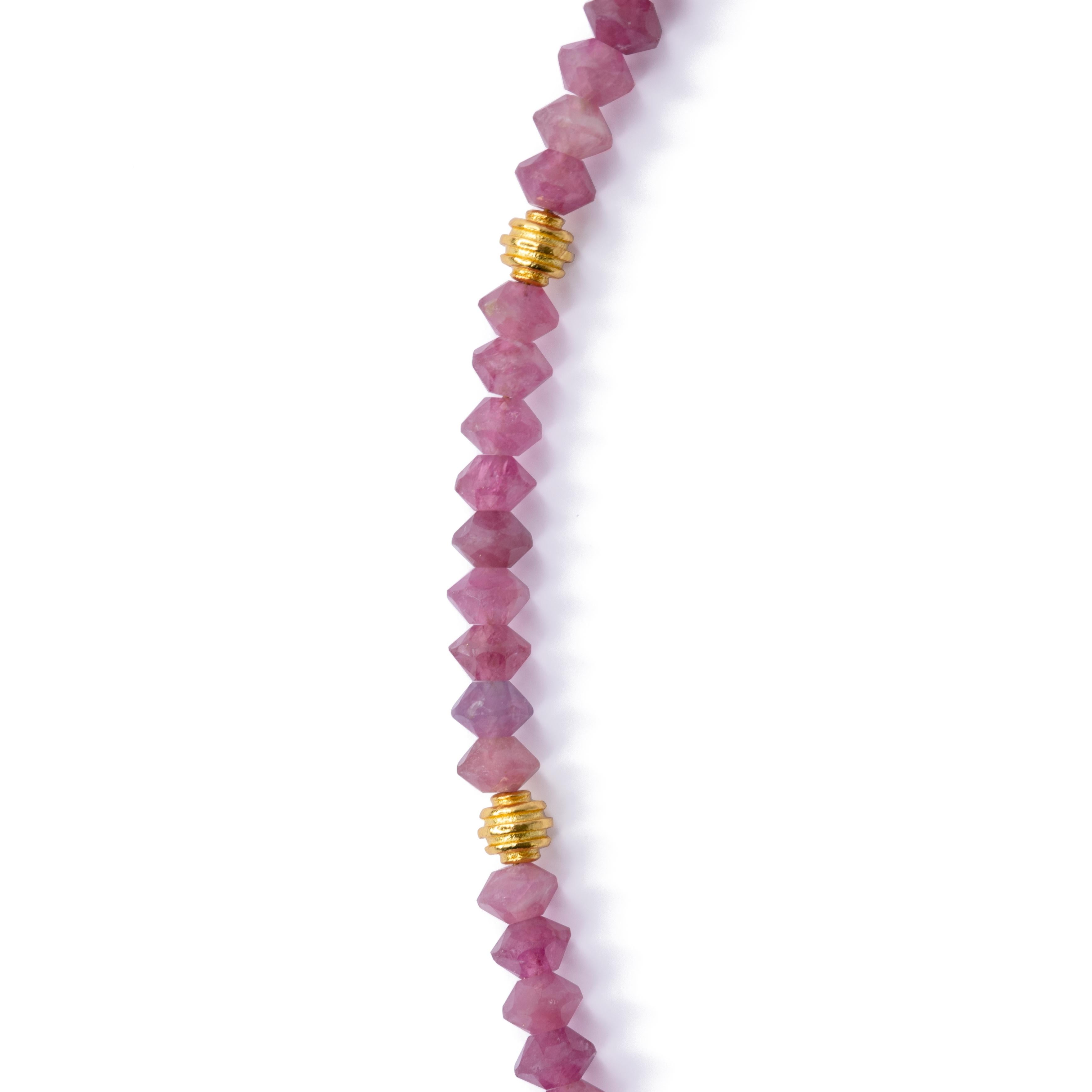 Artigiano Collana di tormalina rosa - by Bombyx House in vendita