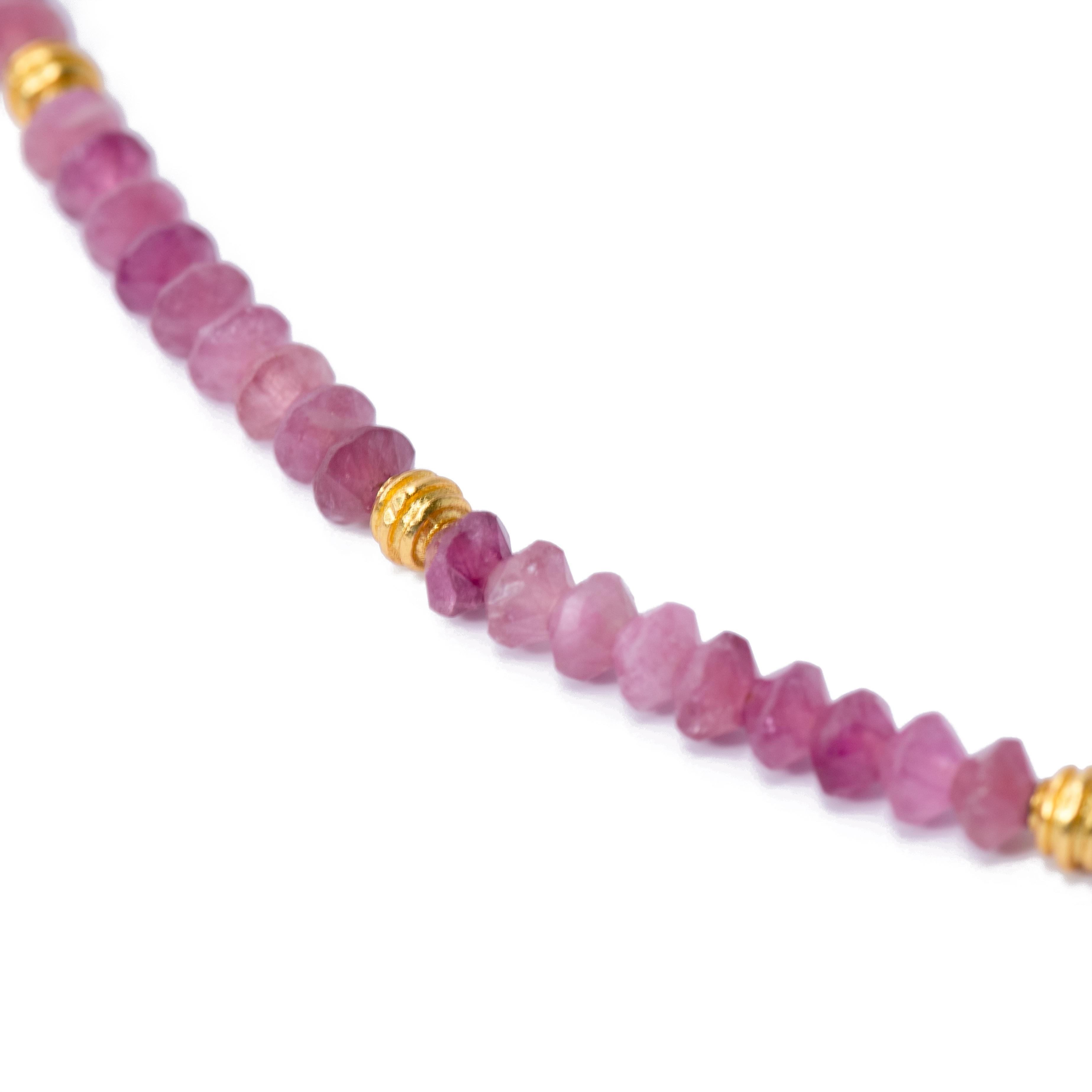 Perlina Collana di tormalina rosa - by Bombyx House in vendita