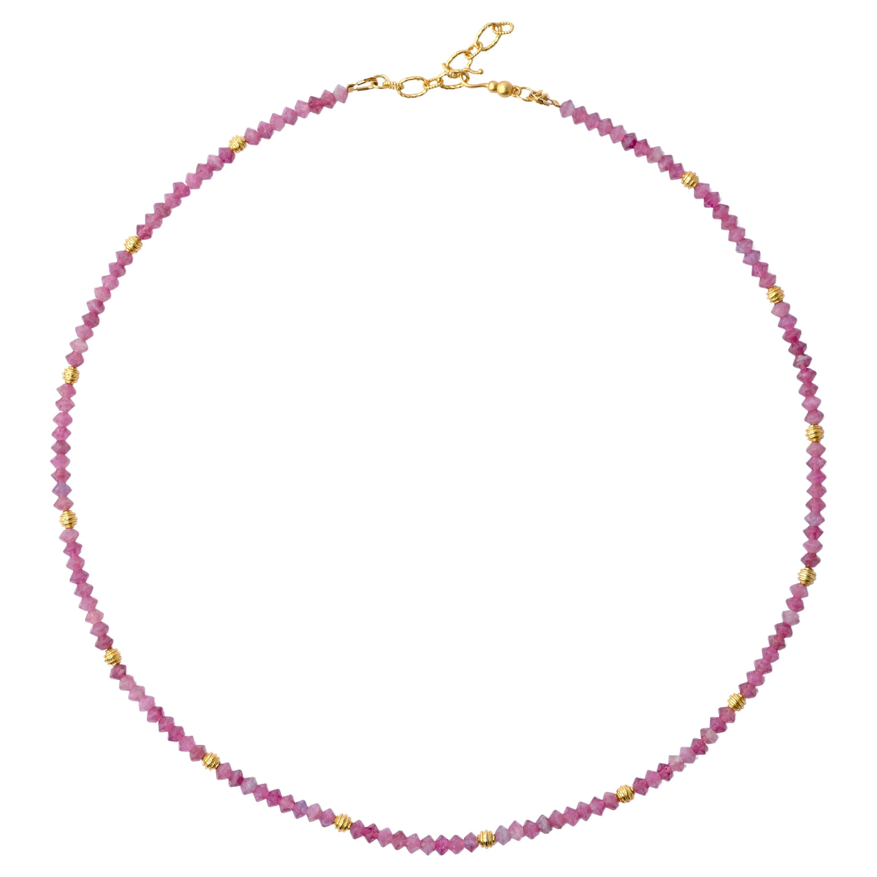Collana di tormalina rosa - by Bombyx House in vendita