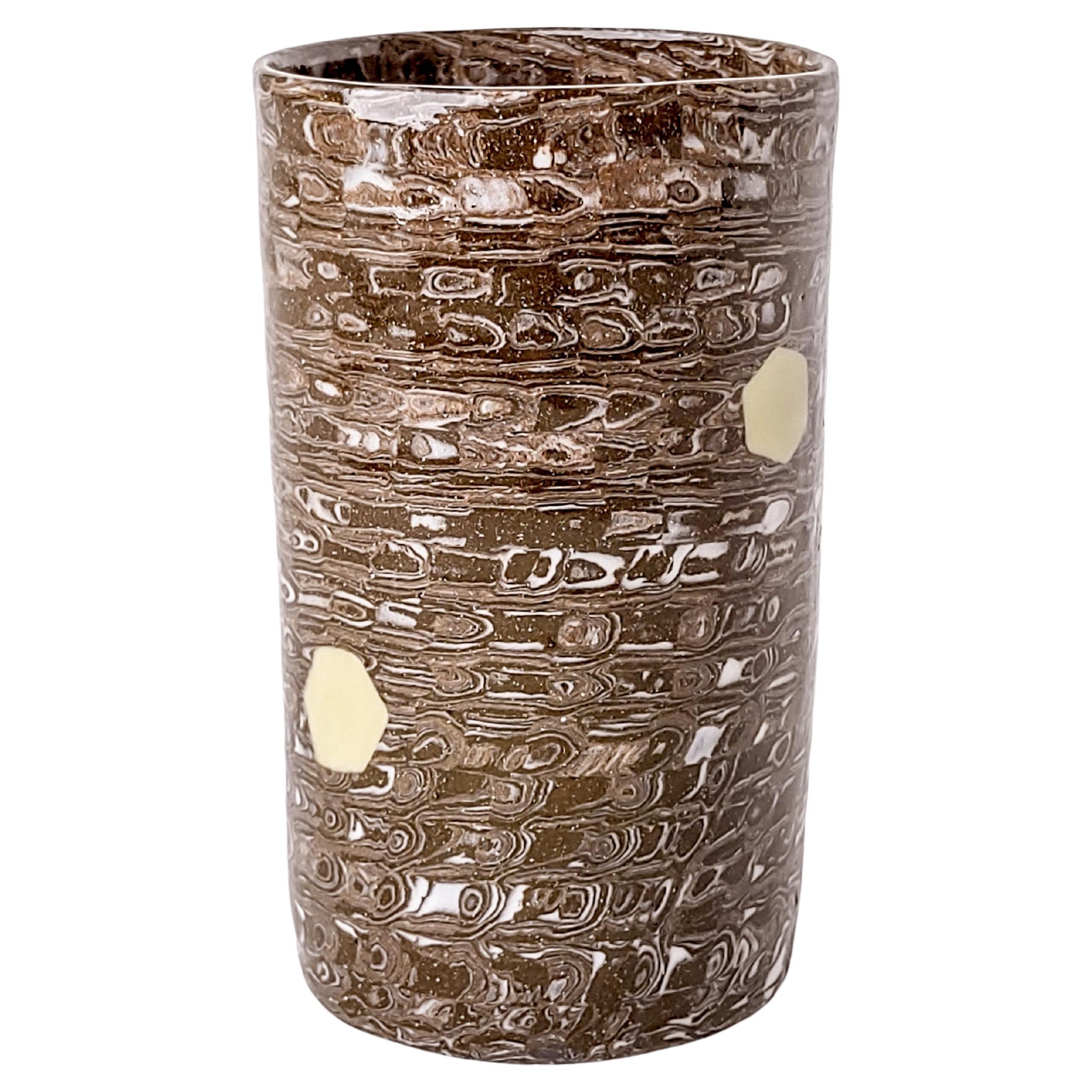 Nerikomi Cellular Rock Glitch Ceramic Vase by Fizzy Ceramics For Sale