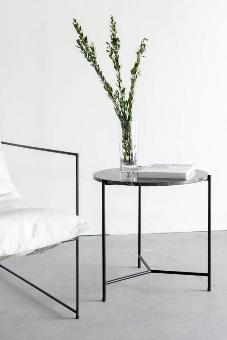 Contemporary Nero Granada Side Table by Croft House For Sale