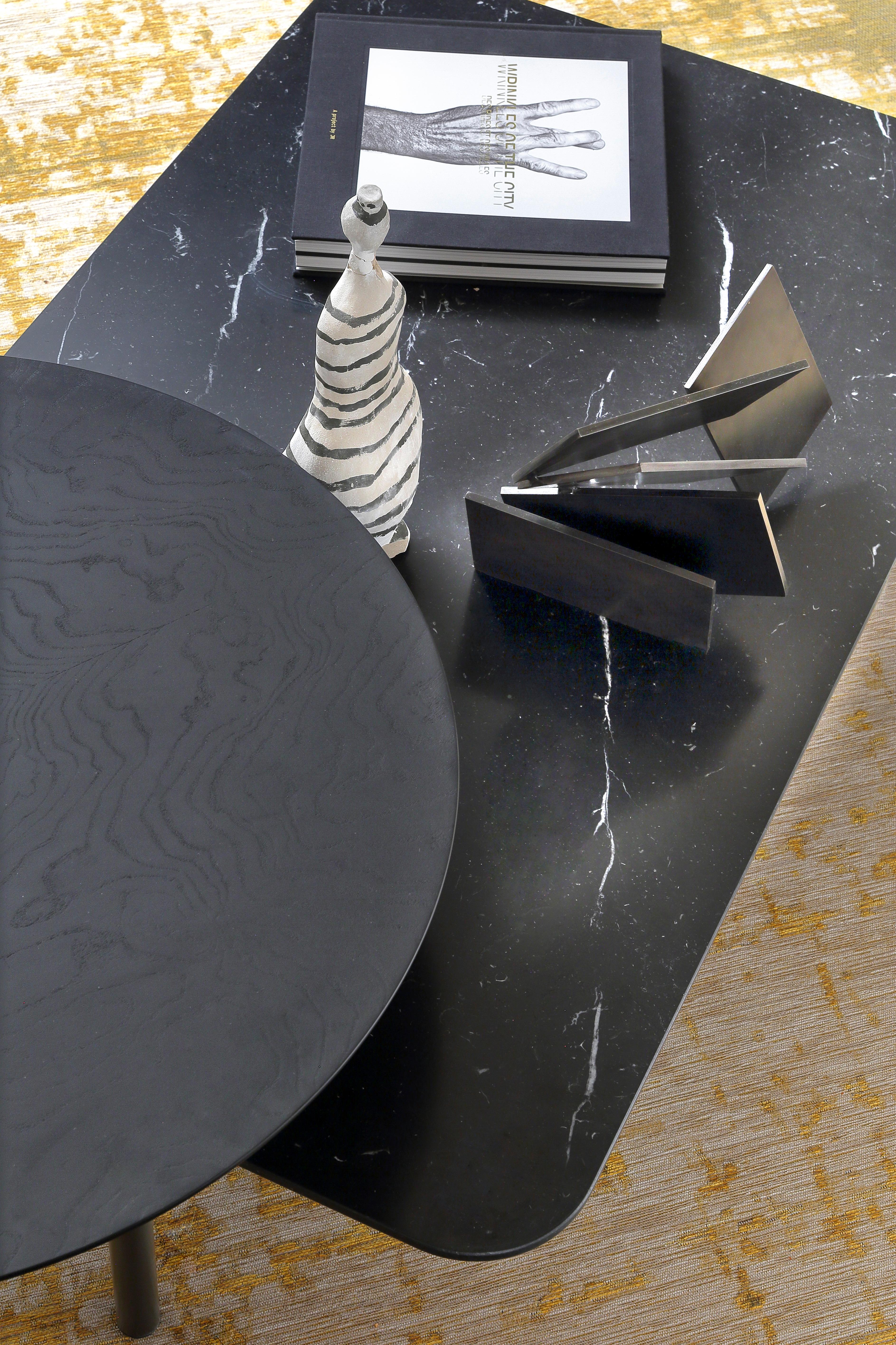 Nero Marble Bitop Coffee Table by Rodolfo Dordoni 1