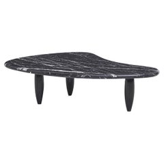 Nero Marquina Biomorphic Marble Coffee Table
