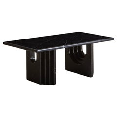 Nero Marquina Coffee Table in the Style of Carlo Scarpa, Italy 1970s
