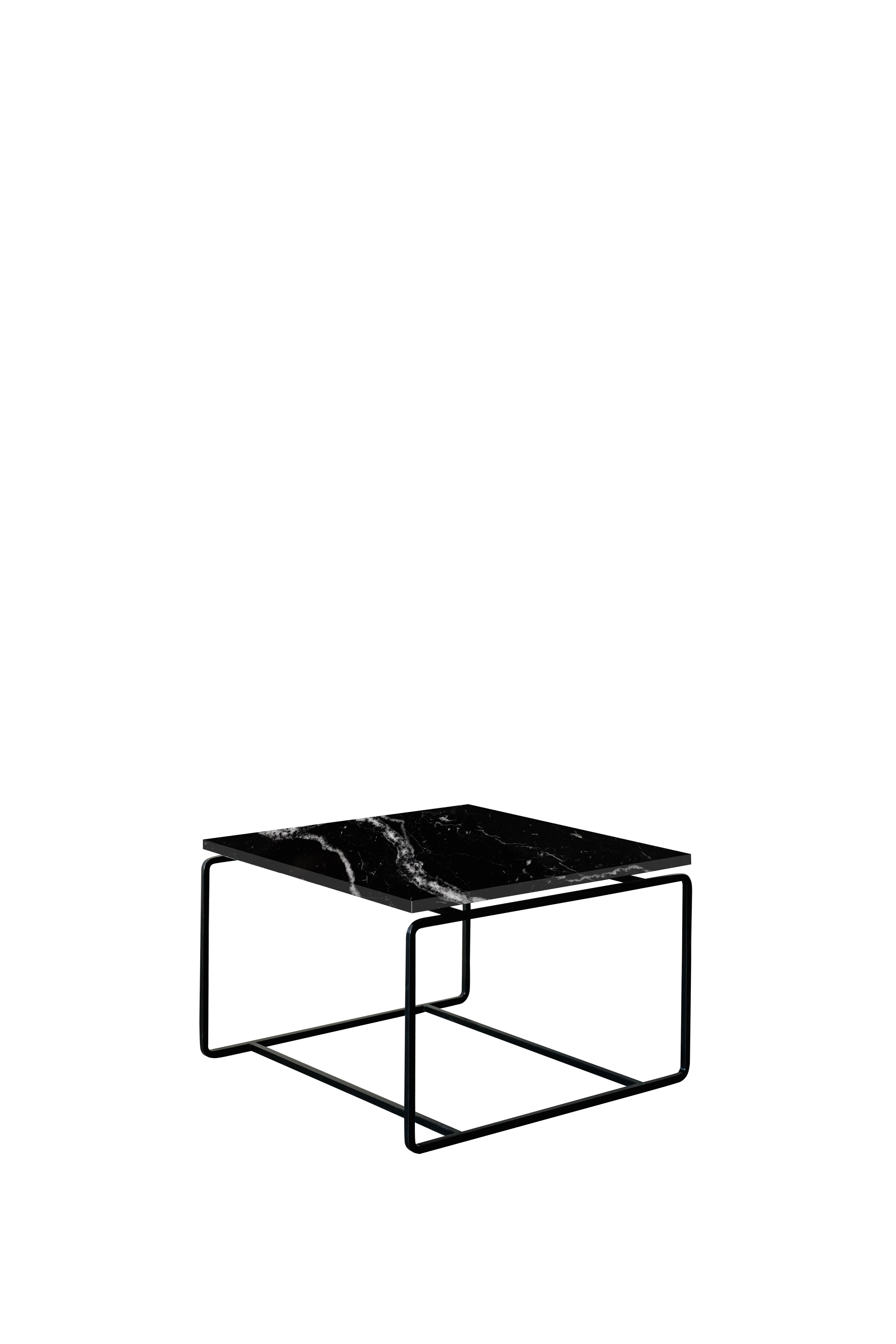 Nero Marquina Form A Coffee Table by Un’common
Dimensions: W 60 x D 60 x H 37 cm
Materials: Marble
Also Available: Other finishes available

FORM is about giving fresh look by rounded corners and lifted marble tops. Every detail matters. In that