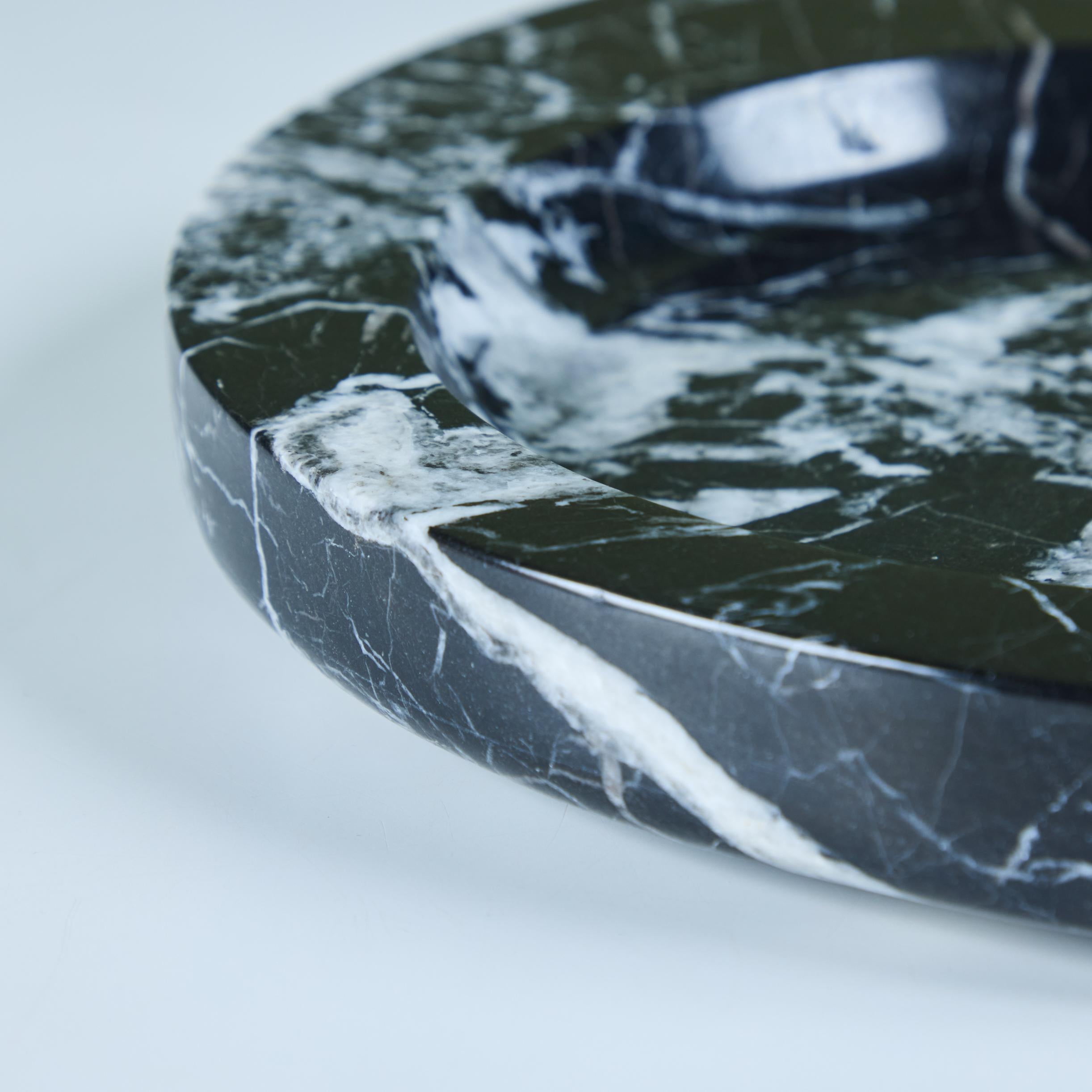 Plat en marbre Nero Marquina en vente 3