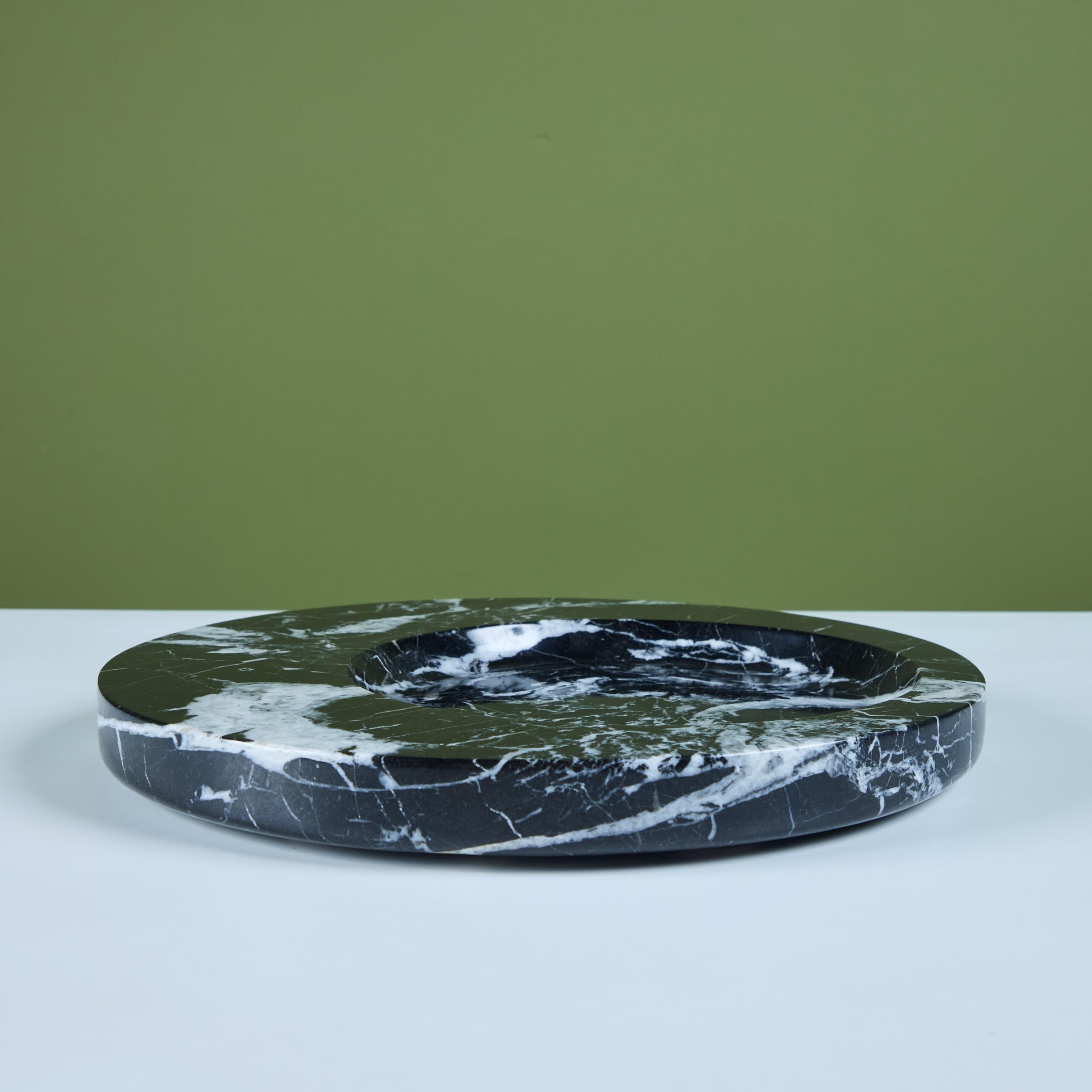 Plat en marbre Nero Marquina en vente 1