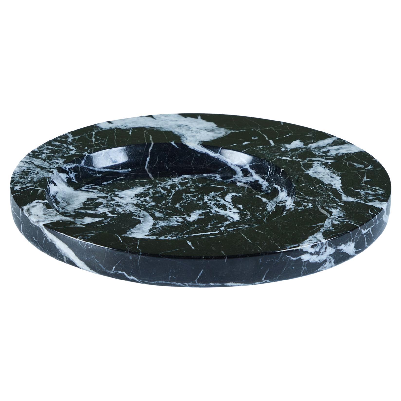 Plato de Mármol Nero Marquina