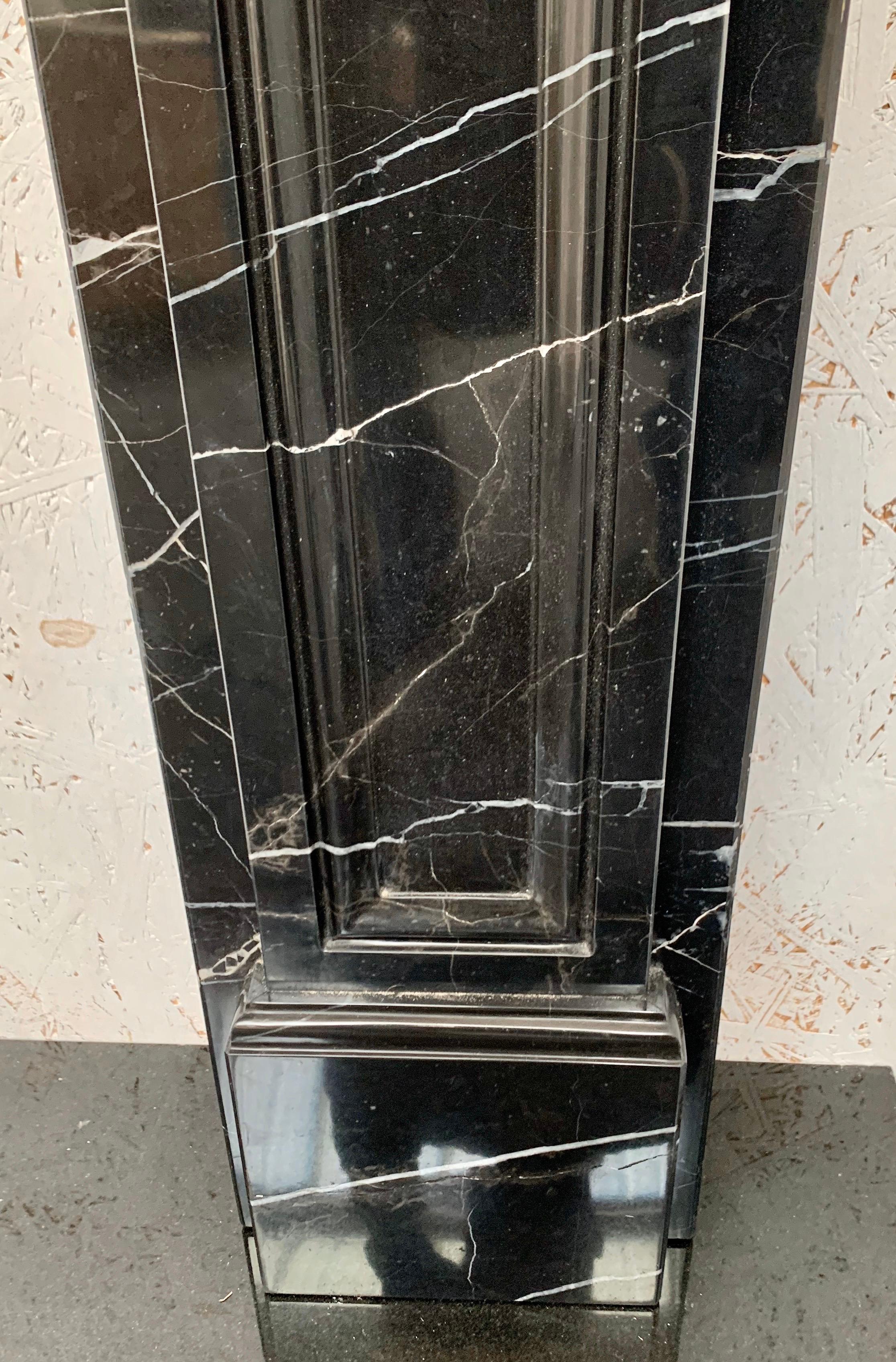 Nero Marquina Marble Fireplace 2