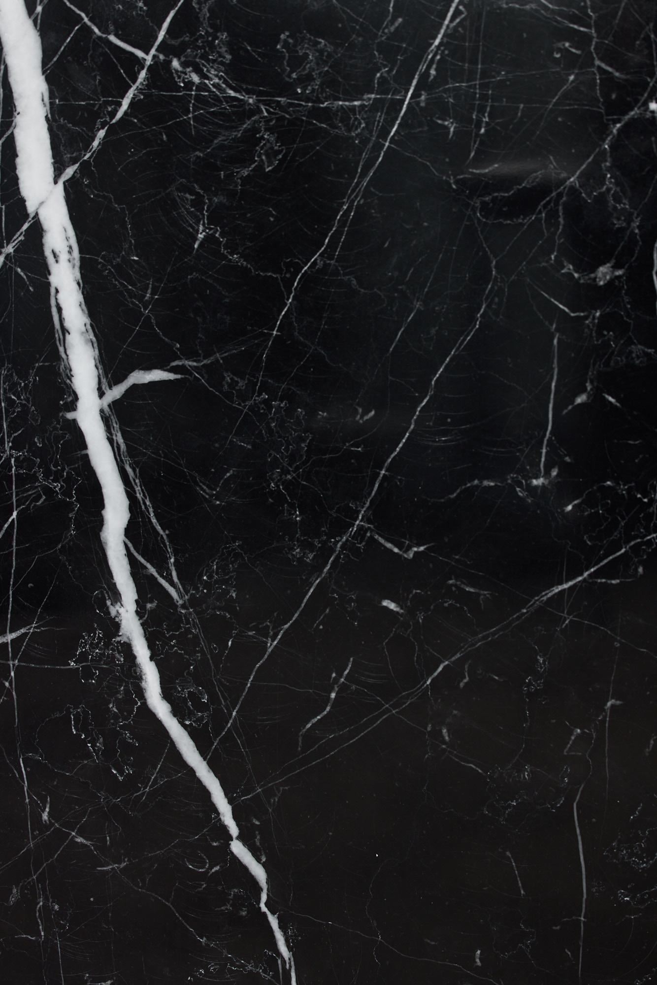 Nero Marquina Marble Pedestal For Sale 6