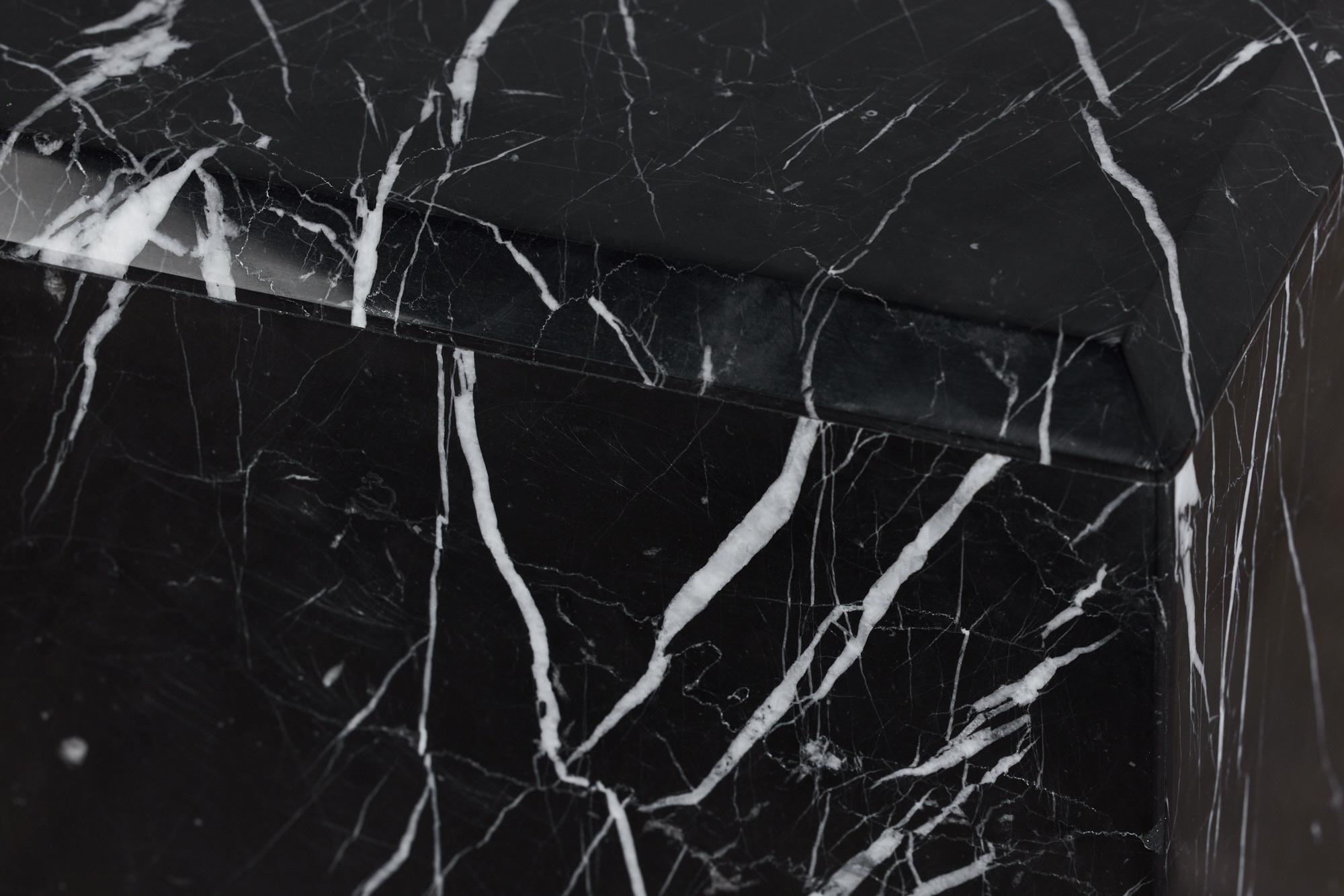 Nero Marquina Marble Pedestal 7