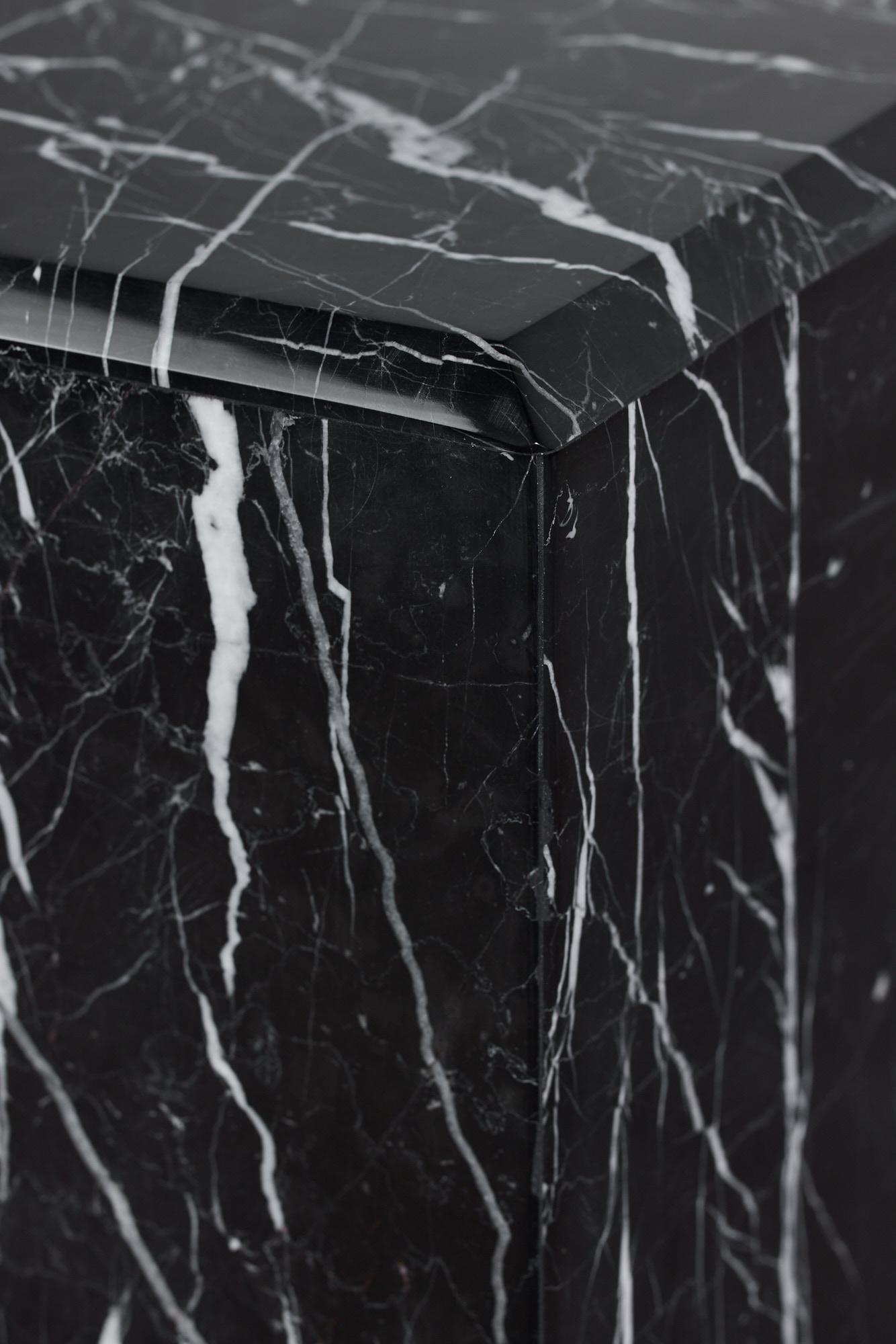 Nero Marquina Marble Pedestal 8