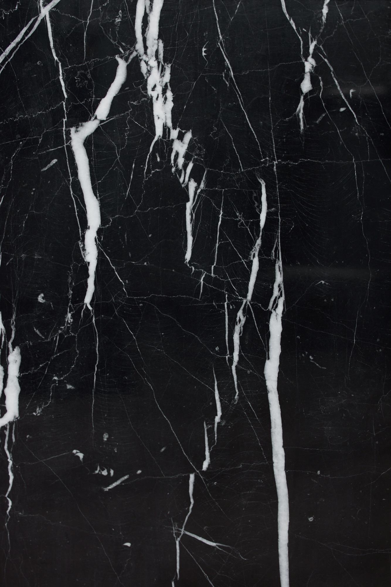 Nero Marquina Marble Pedestal For Sale 9