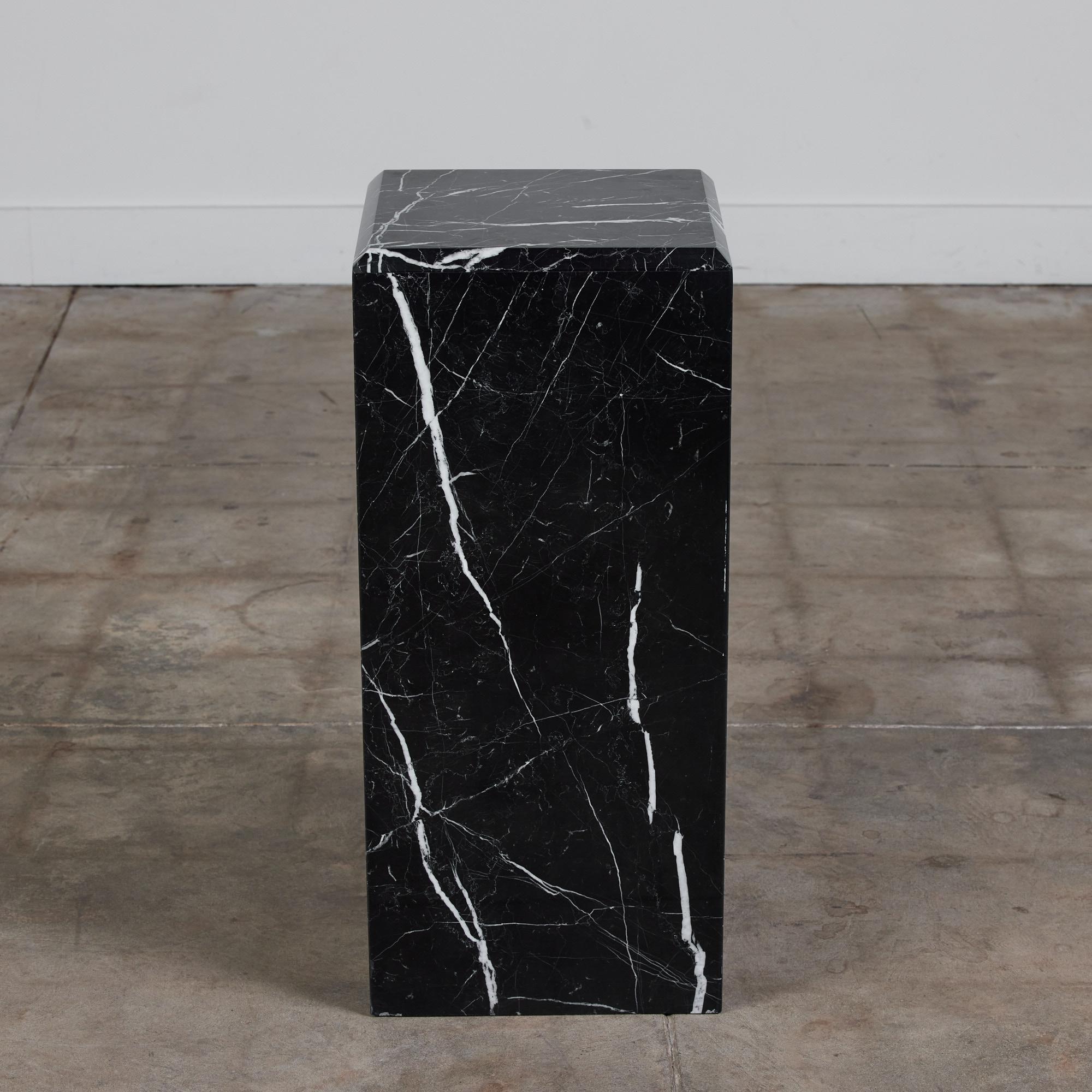 small marble pedestal