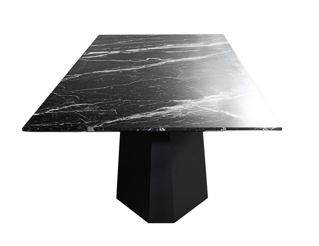 Nero Milano Modern Marble Dining Table by Carrocel For Sale 5