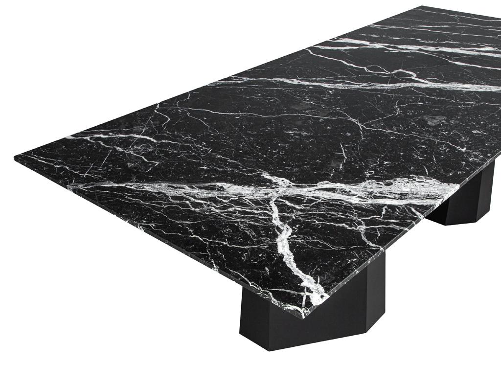 Nero Milano Modern Marble Dining Table by Carrocel For Sale 6