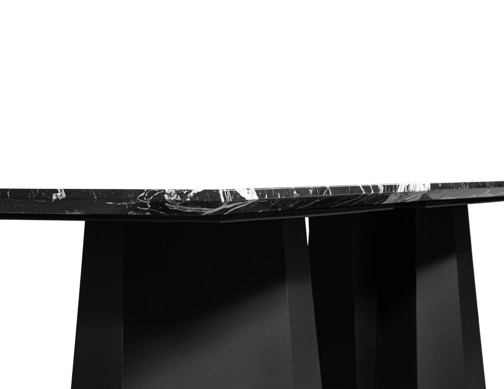 Nero Milano Modern Marble Dining Table by Carrocel For Sale 9