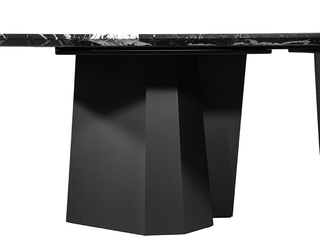 Nero Milano Modern Marble Dining Table by Carrocel For Sale 11