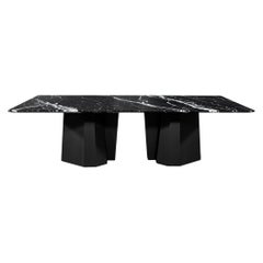 Nero Milano Modern Marble Dining Table by Carrocel
