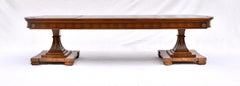 Nero Portoro Black Marble and Walnut Italian Cocktail Table