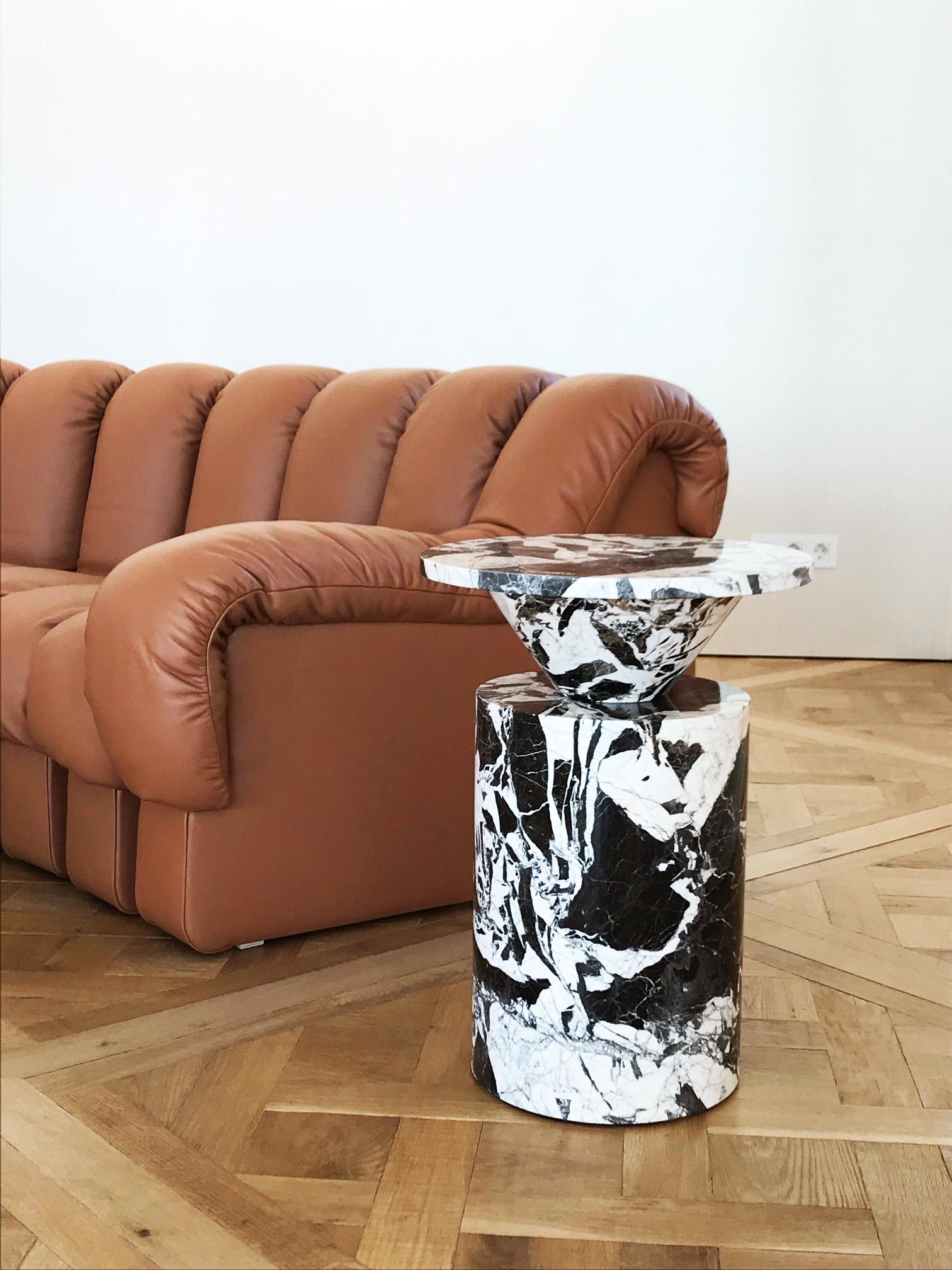 Modern Nero TOTEM Coffee Table, Limited Edition by Karen Chekerdjian For Sale