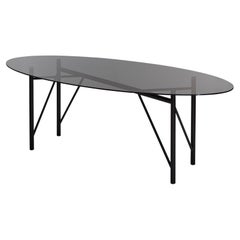 Nero Tubolar Table Oval by Mentemano