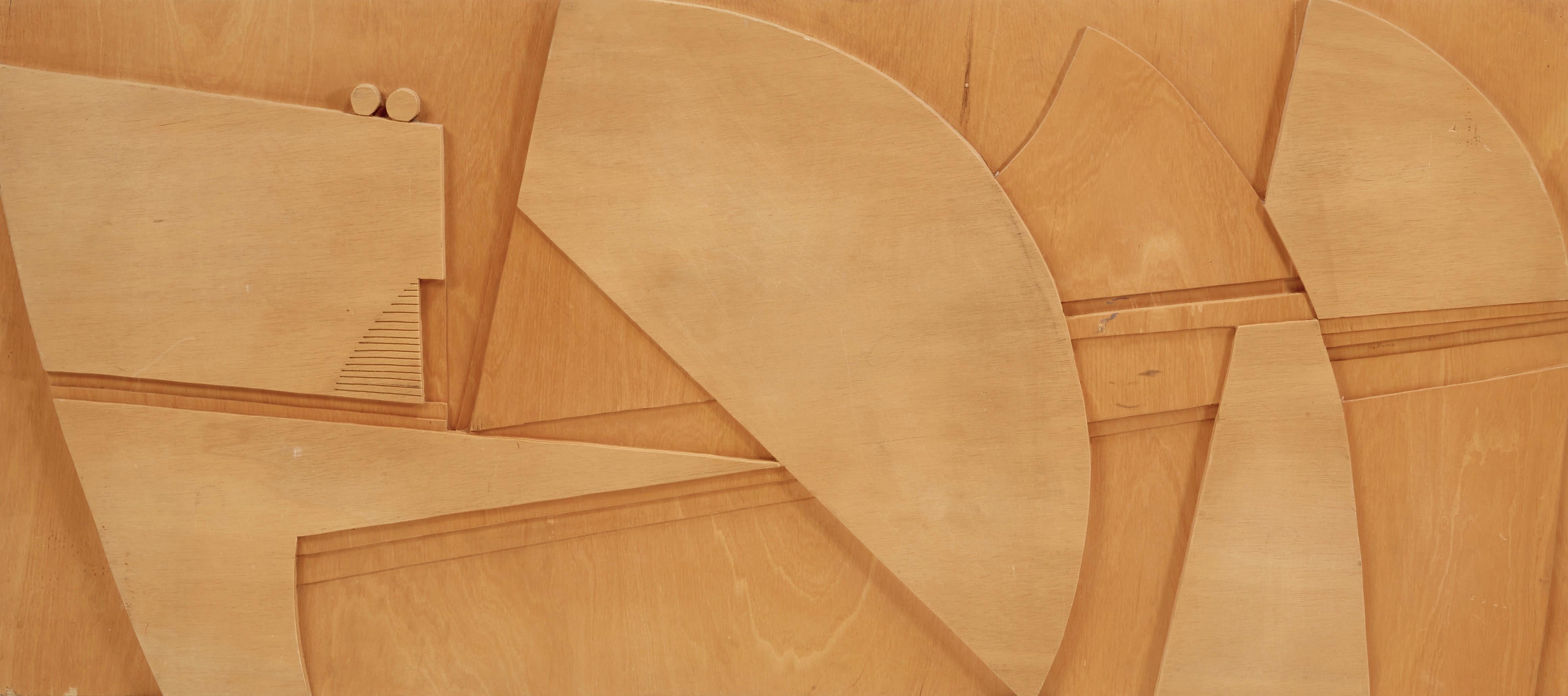 Italian Nerone and Patuzzi Abstract Wood Wall Panel for Forme e Superfici. Italy, 1970s For Sale