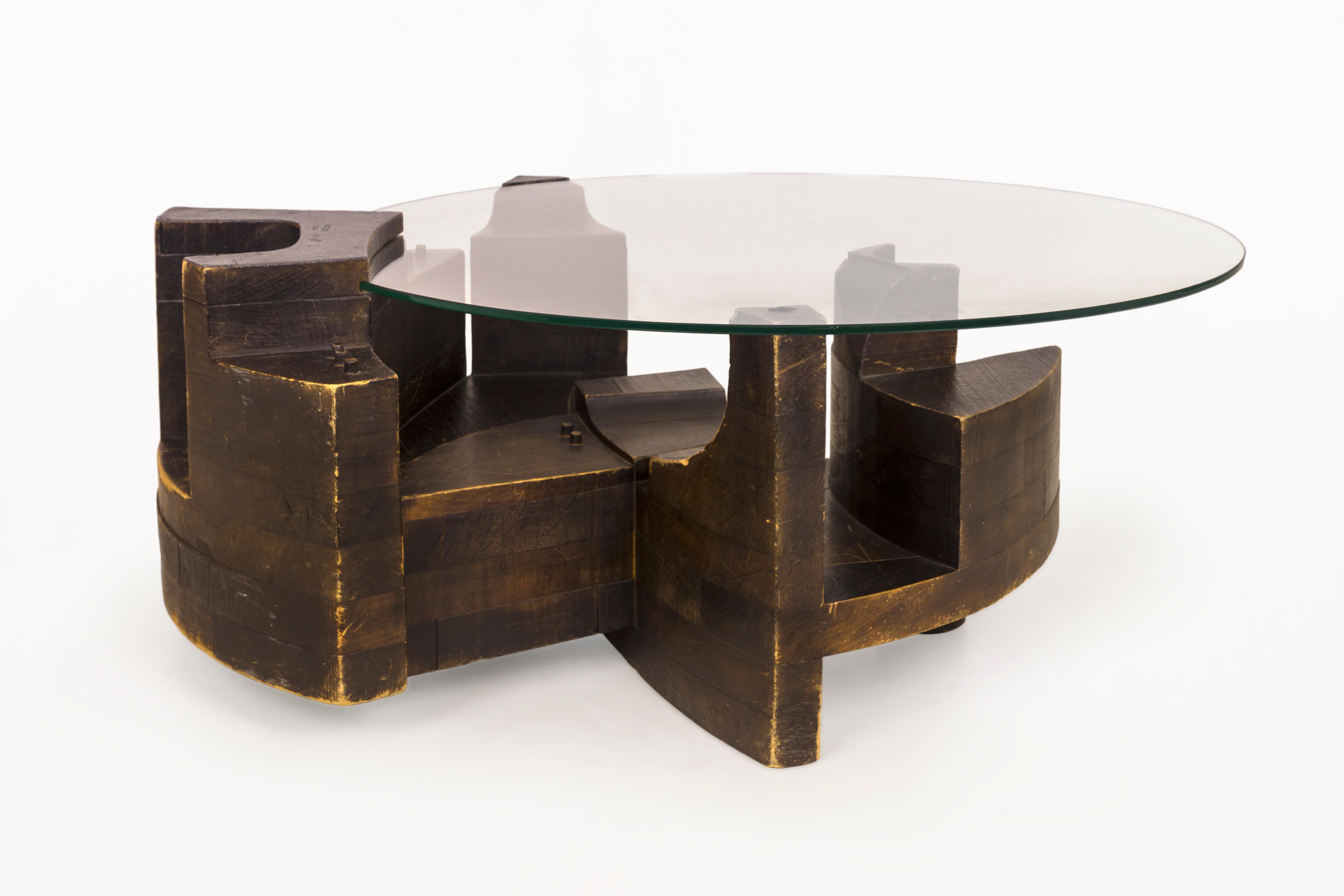 Nerone and Patuzzi Gruppo NP2 coffee table.
Signed and Numbered 79/200,
circa 1970, Italy.
Good vintage condition.
Nerone Patuzzi is the brain child of Italian artist/designer Nerone Ceccarelli and Giancarlo Patuzzi. They formed their design