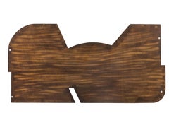 Nerone Ceccarelli, Bas-Relief in Plywood and Gilt Brass, 1980s