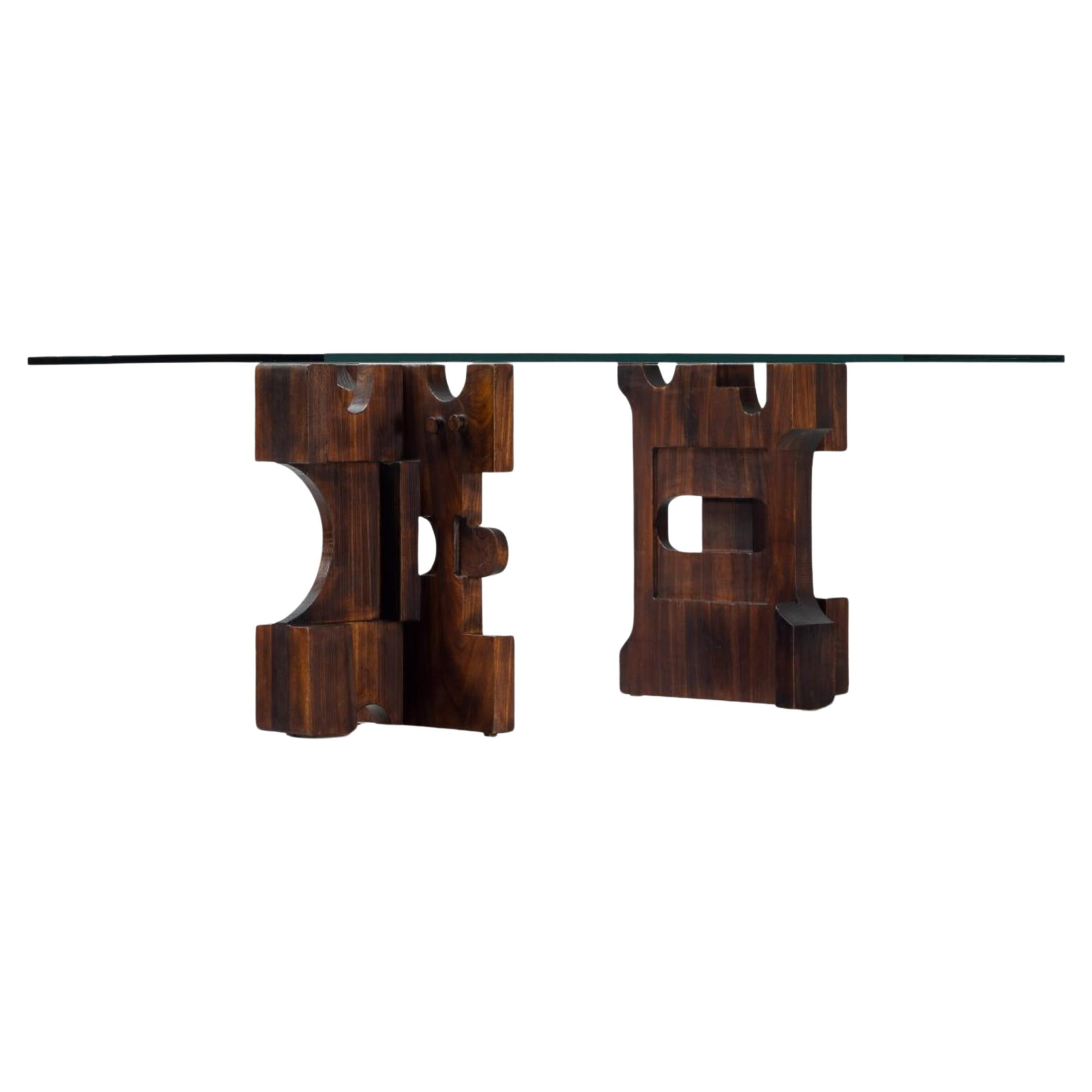 Table de salle à manger Nerone Ceccarelli pour Gruppo NP2 Italie 1982 en vente