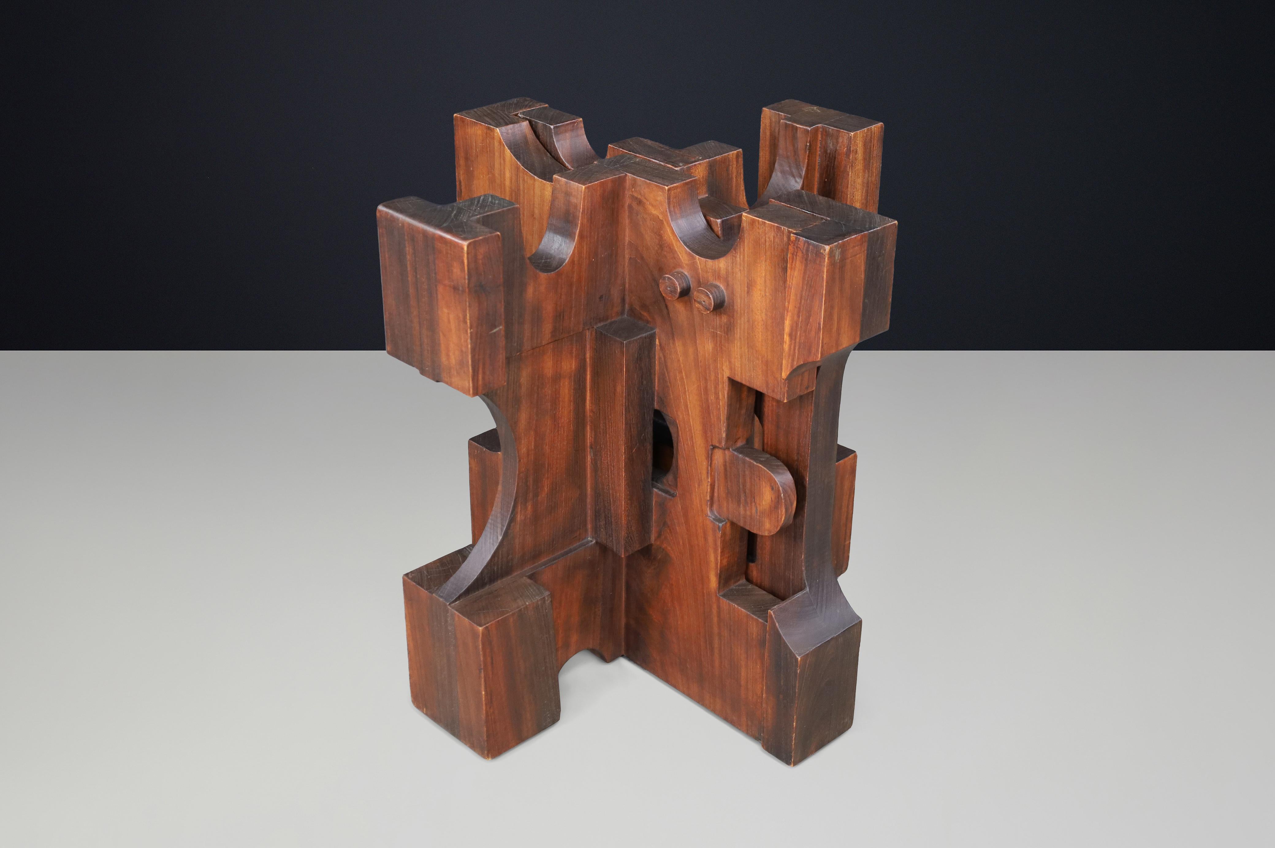 Nerone Ceccarelli pour Gruppo NP2 - Table à manger ou bureau sculptural, Italie, 1982 en vente 4