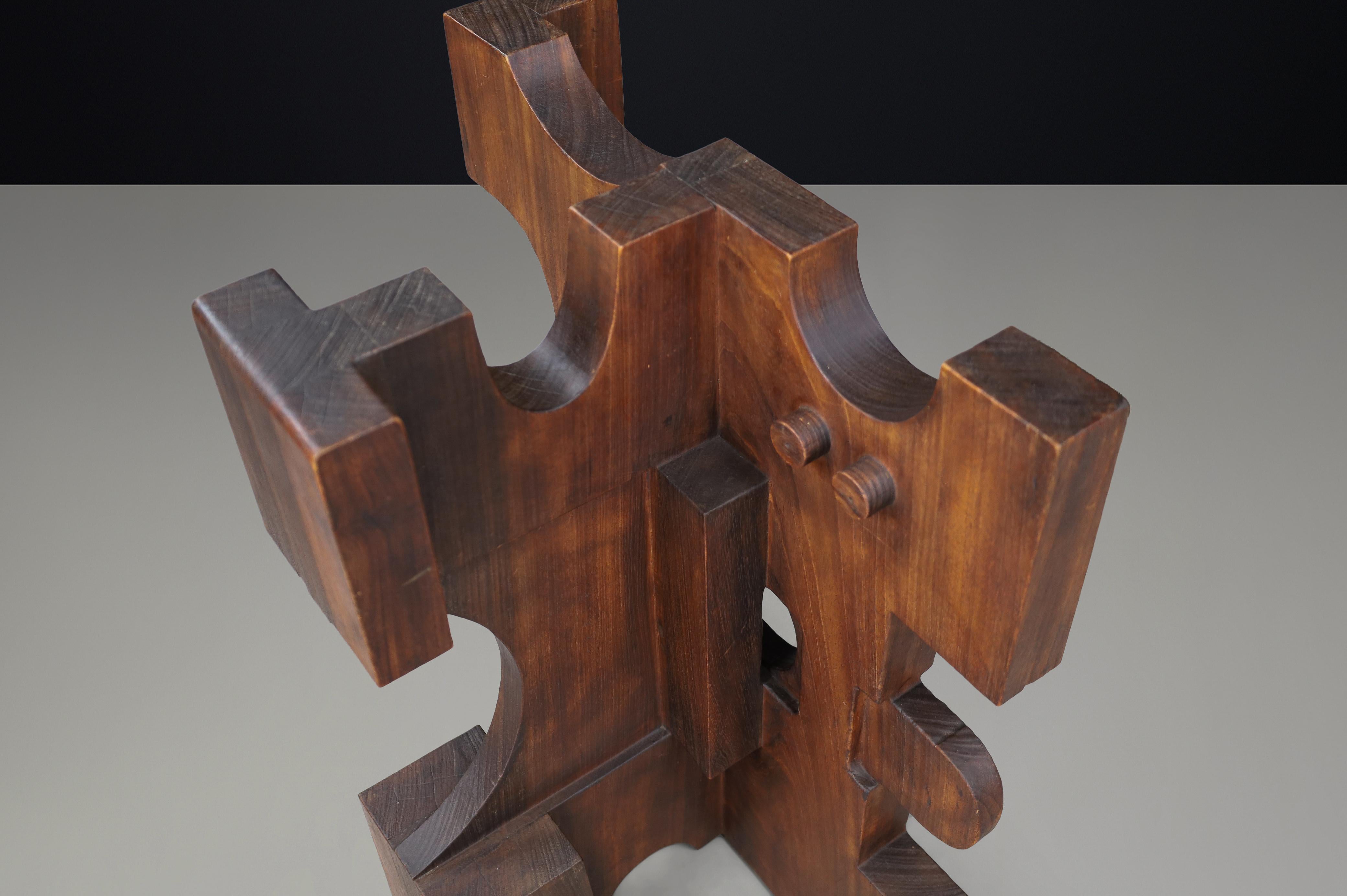 Nerone Ceccarelli pour Gruppo NP2 - Table à manger ou bureau sculptural, Italie, 1982 en vente 12