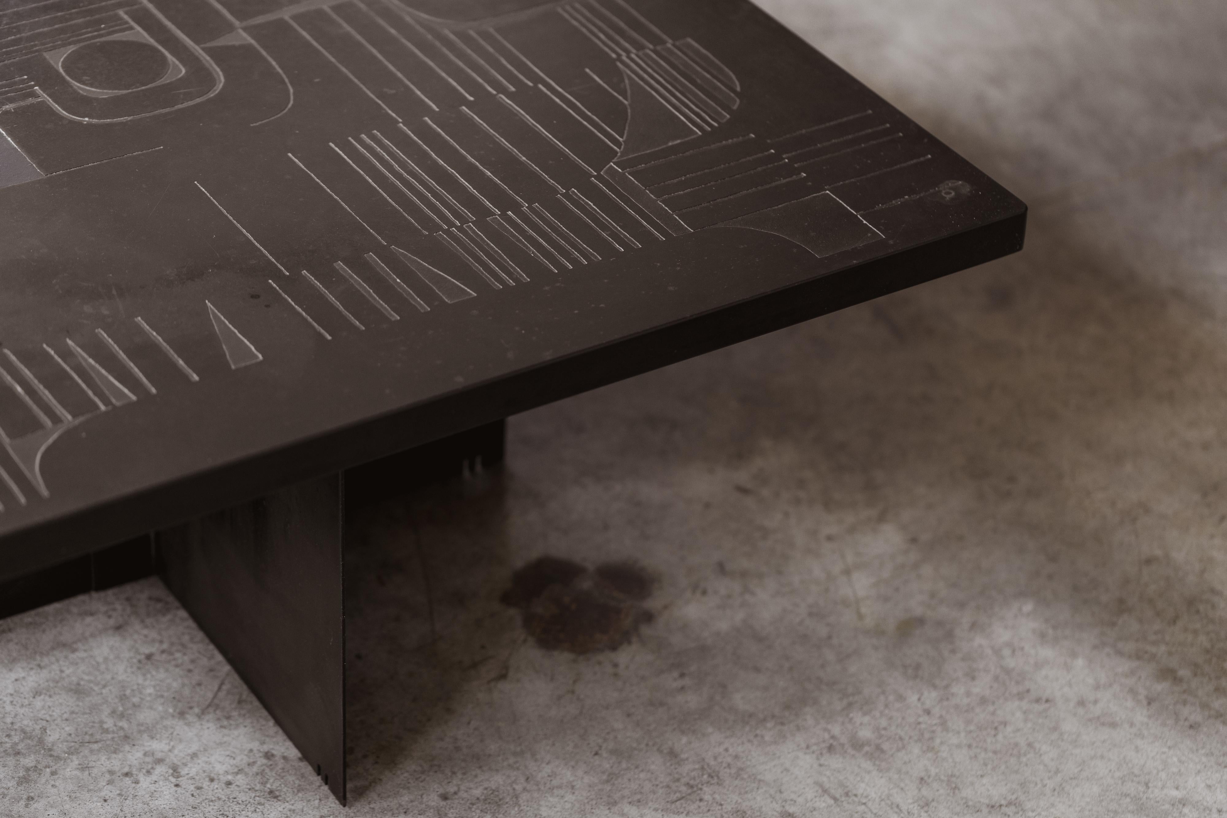 Fin du 20e siècle Nerone & Patuzzi “C4 105 TQ” Coffee Table for Gruppo NP2, 1971 en vente
