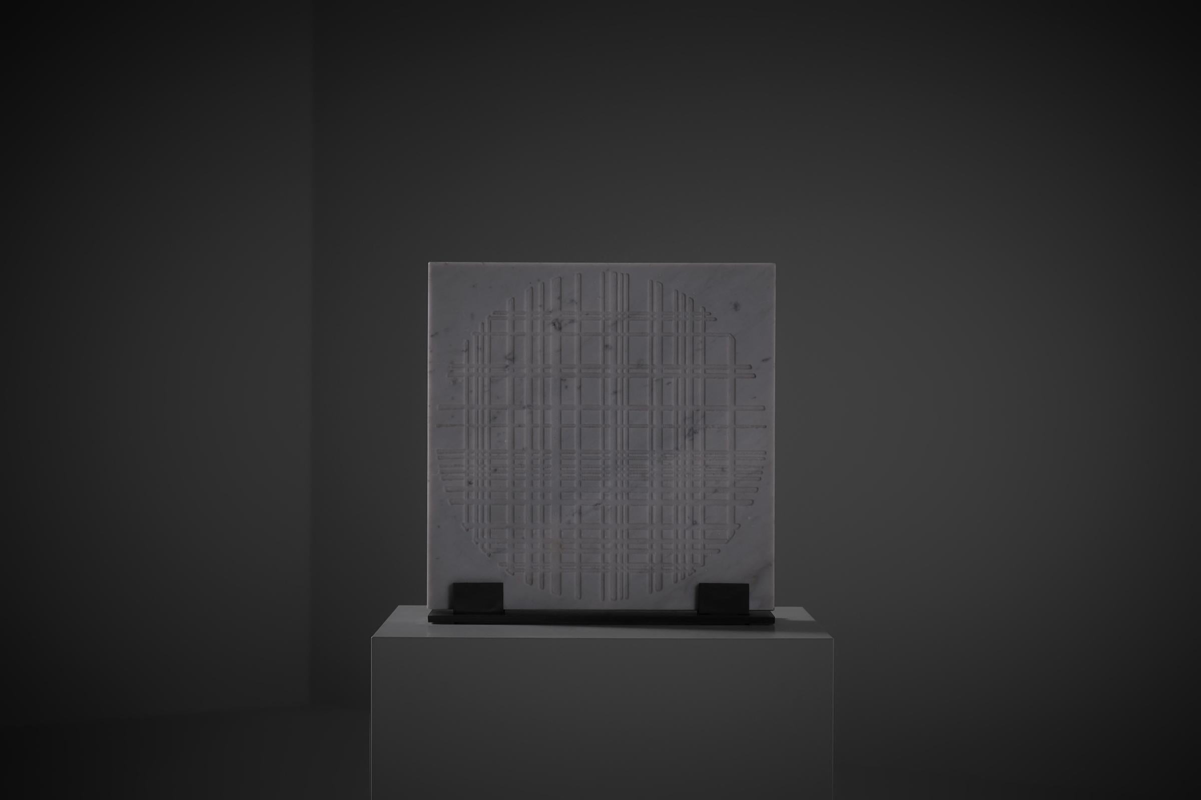 Nerone and Patuzzi 'C9 105 LP' Sculpture lumineuse en marbre pour Forme e Superfici en vente 3