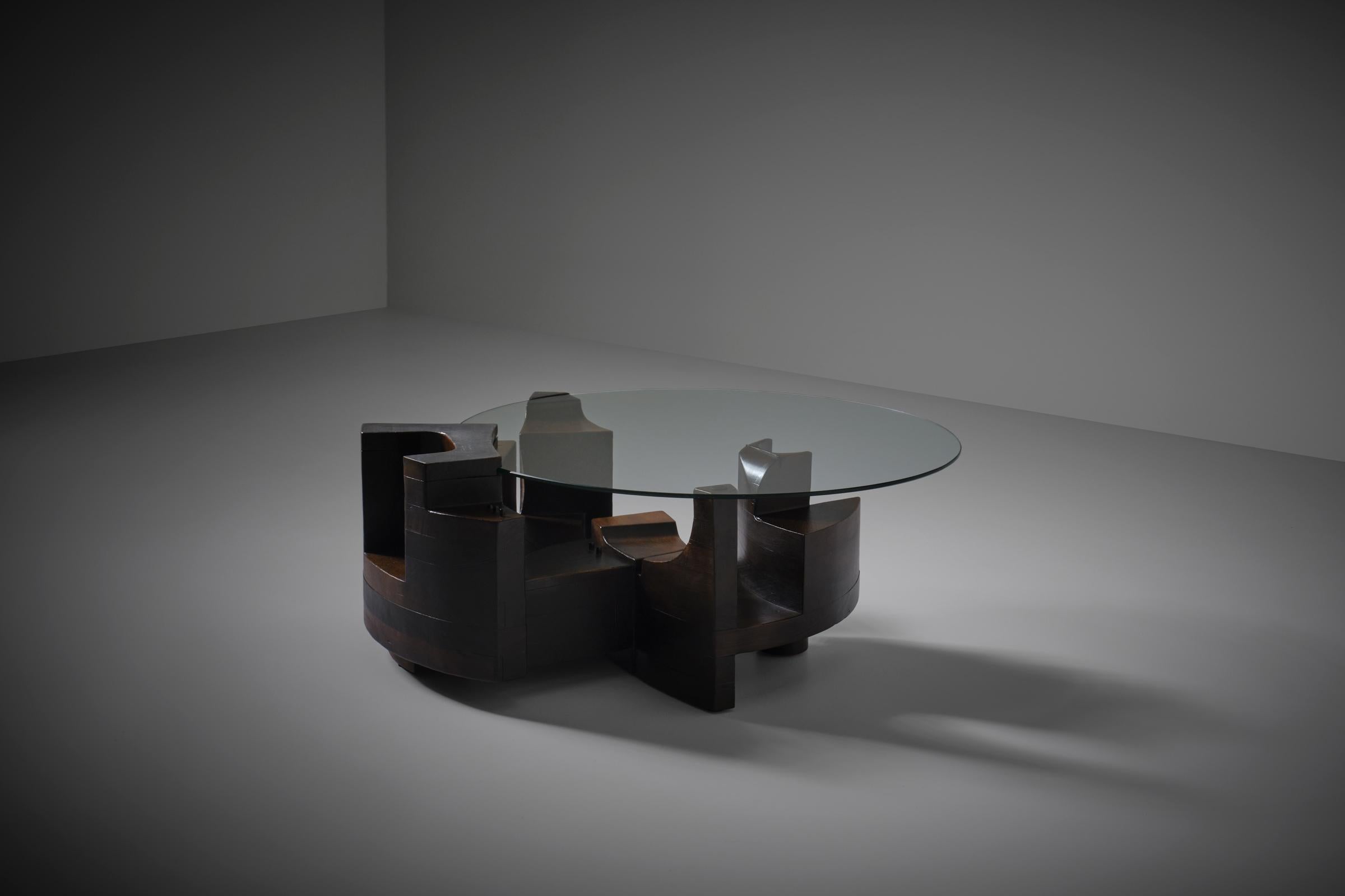 Nerone & Patuzzi Coffee Table for Gruppo NP2, Italy 1970s 3