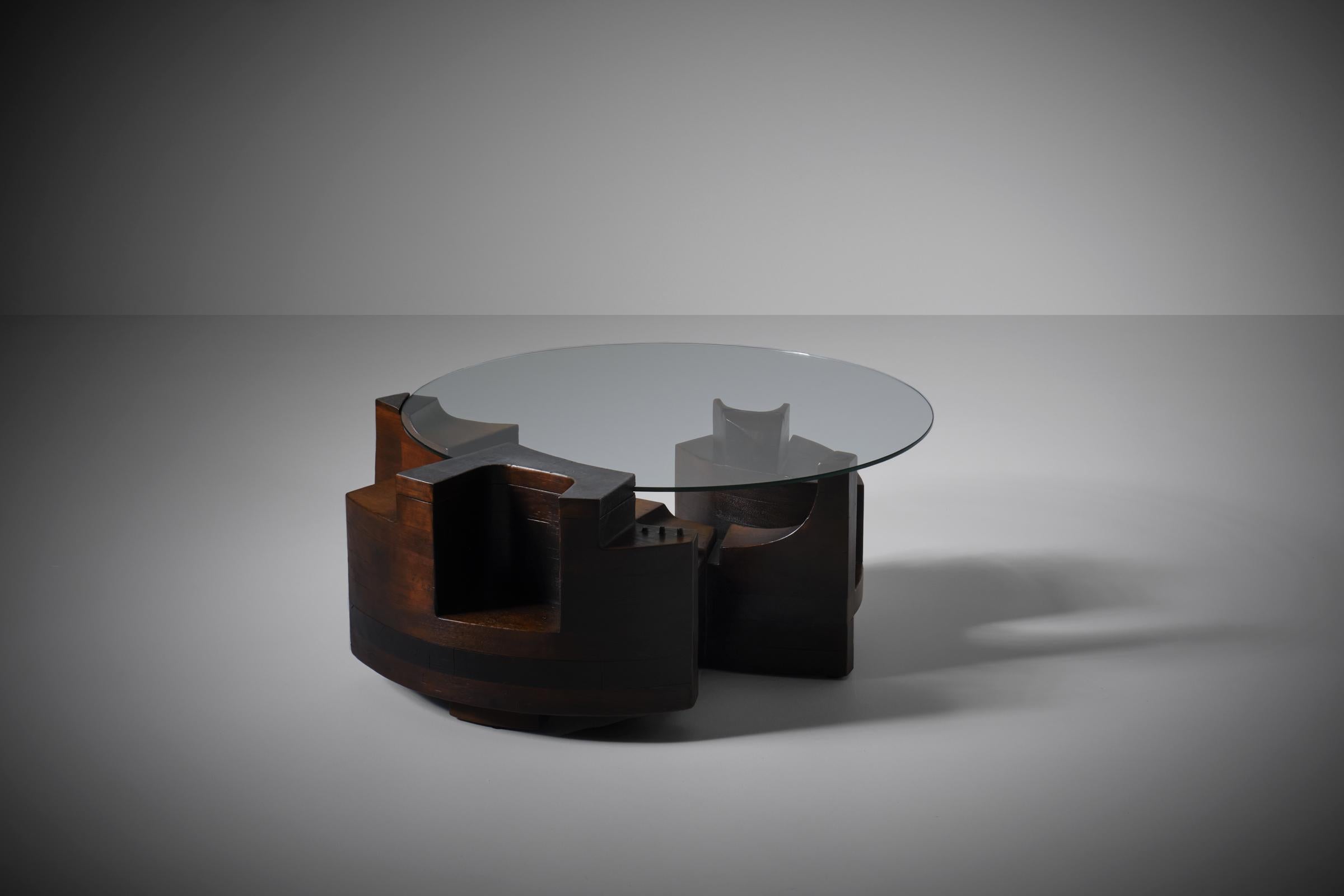 Late 20th Century Nerone & Patuzzi Coffee Table for Gruppo NP2, Italy 1970s