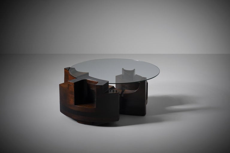 Late 20th Century Nerone & Patuzzi Coffee Table for Gruppo NP2, Italy 1970s For Sale