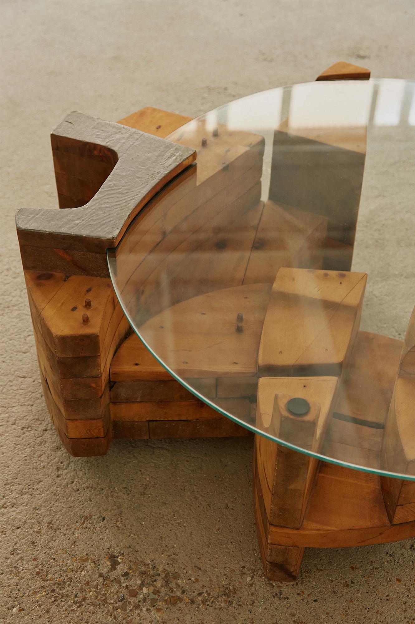 italien Table basse sculpturale Nerone & Patuzzi pour Gruppo NP2 en vente