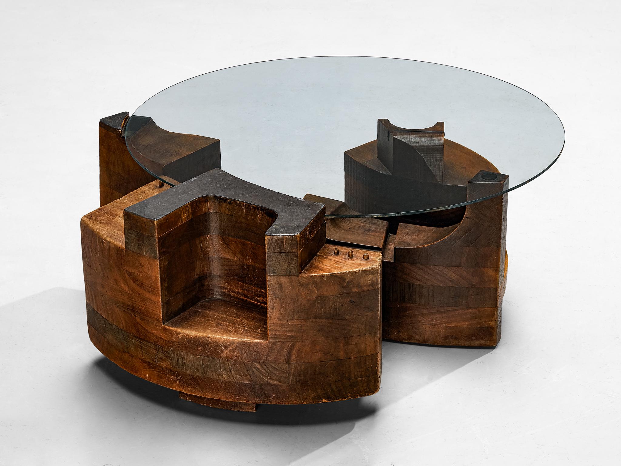 Nerone & Patuzzi for Gruppo NP2 Sculptural Coffee Table  In Good Condition In Waalwijk, NL