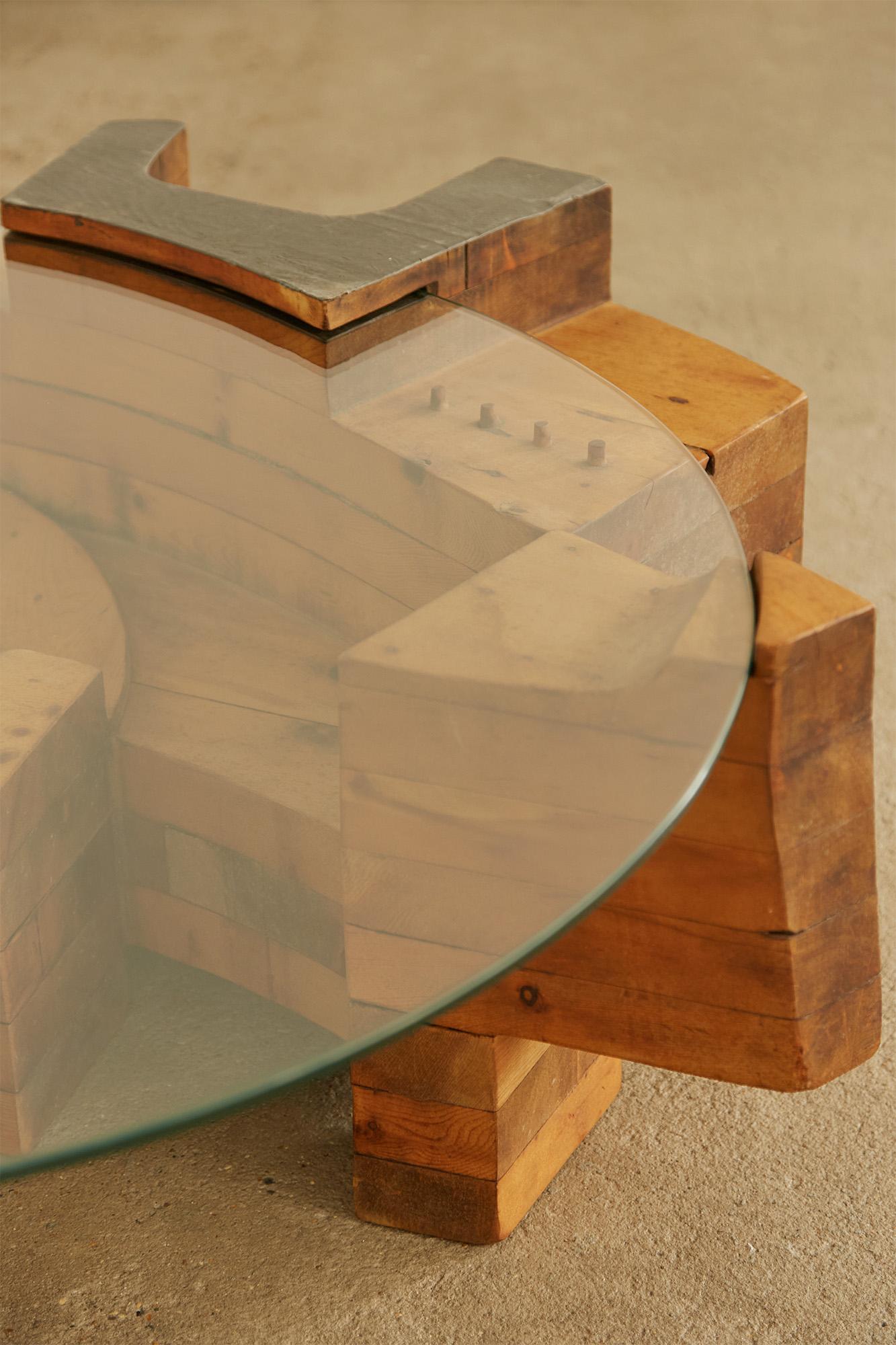 Fin du 20e siècle Table basse sculpturale Nerone & Patuzzi pour Gruppo NP2 en vente