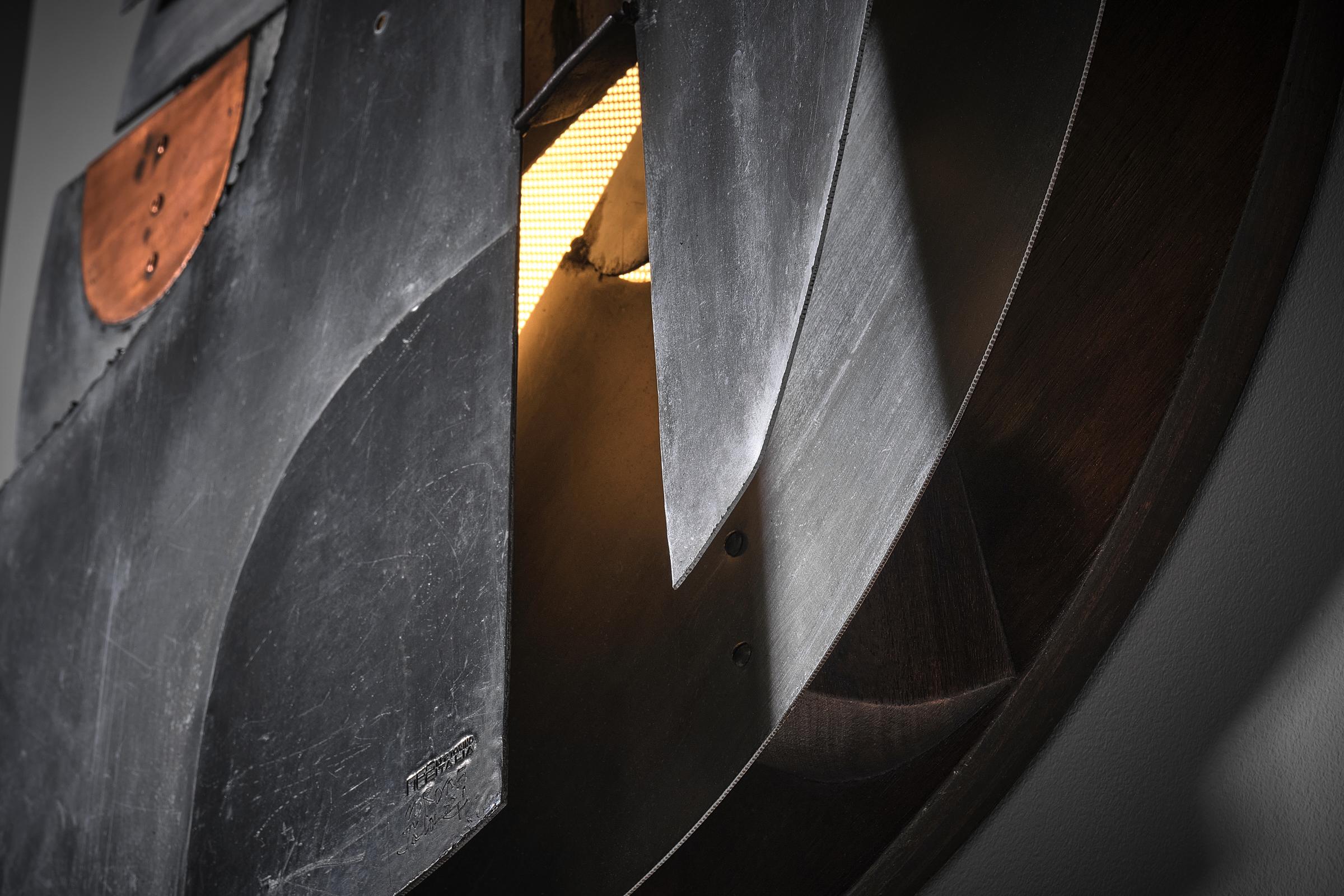 Mid-Century Modern Nerone and Patuzzi / Gruppo NP2 sculpture lumineuse pour, Italie ca. 1970 en vente