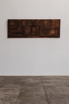 Panel mural escultórico de madera de Nerone and Patuzzi para NP2, 1973